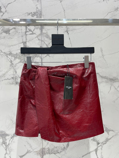 25fw Side slit hip hugging skirt pants