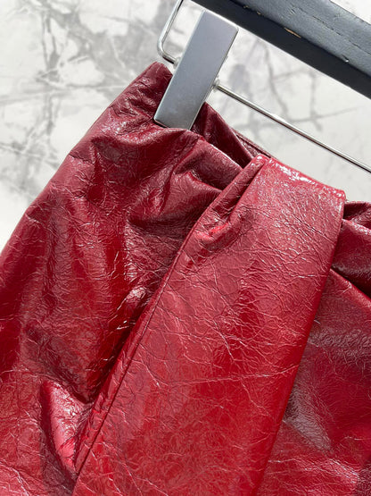 25fw Side slit hip hugging skirt pants