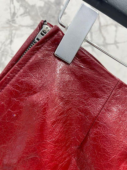 25fw Side slit hip hugging skirt pants