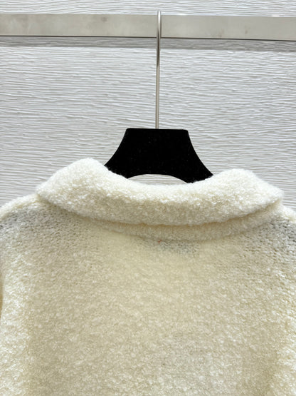 25fw Striped lapel cardigan