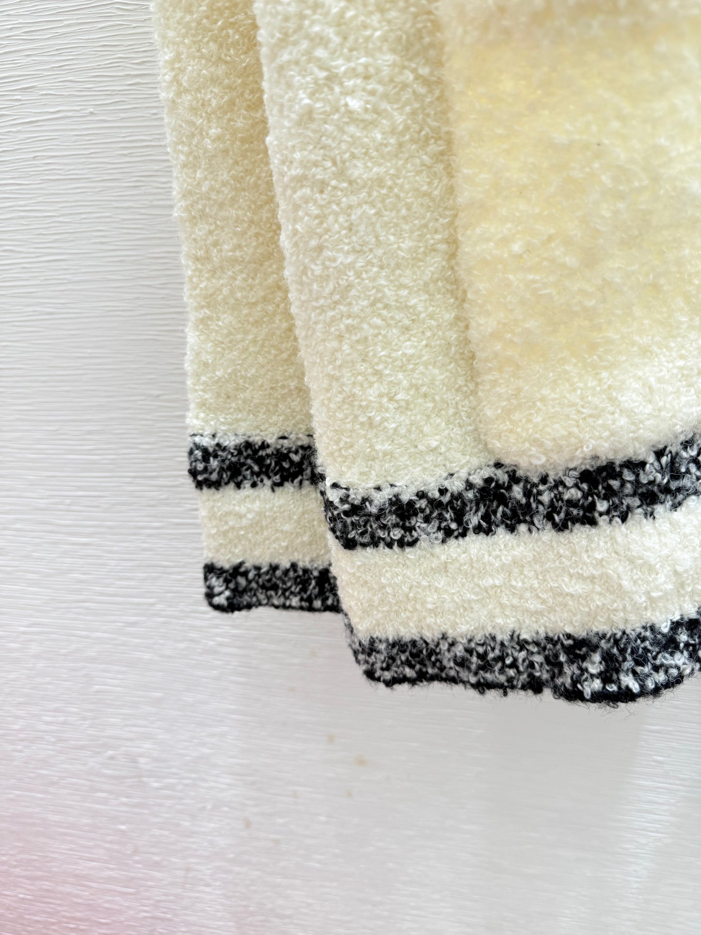 25fw Striped lapel cardigan