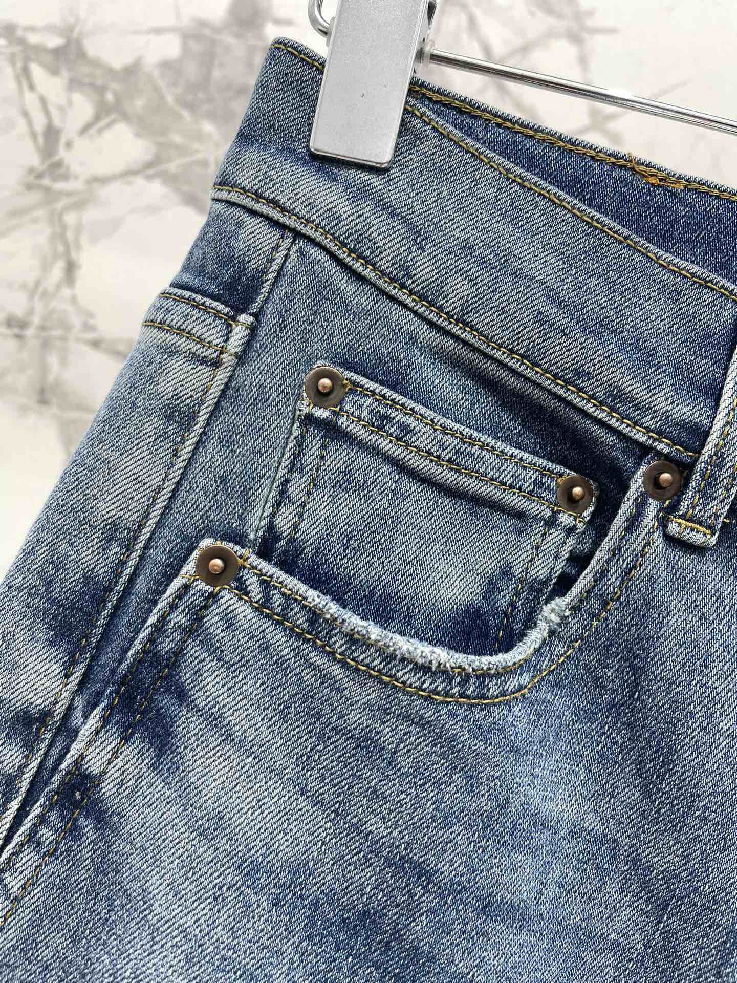 25fw Micro elastic straight leg pants