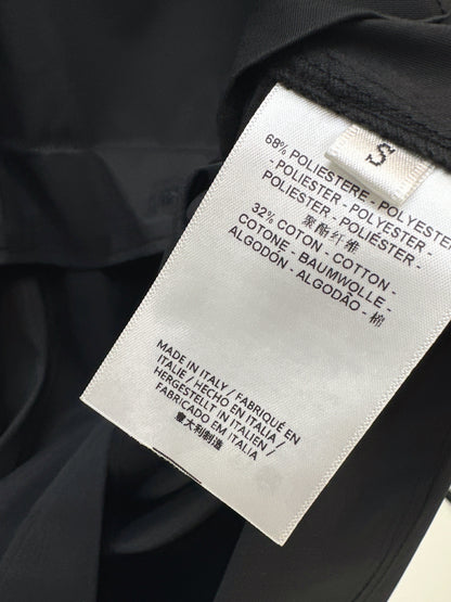 25fw Stand up collar drawstring design dress