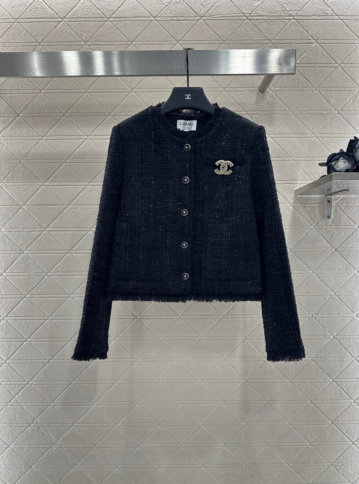 25fw Brooch woven jacket