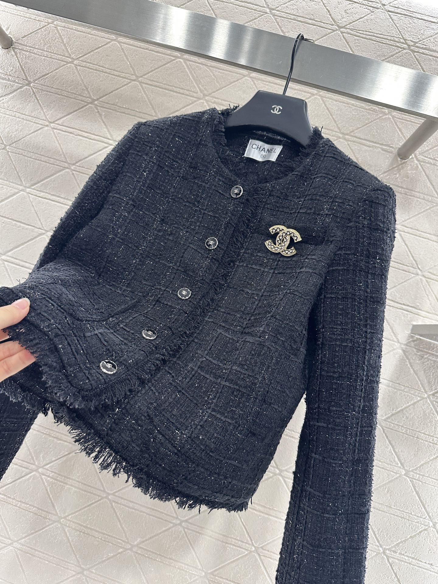 25fw Brooch woven jacket