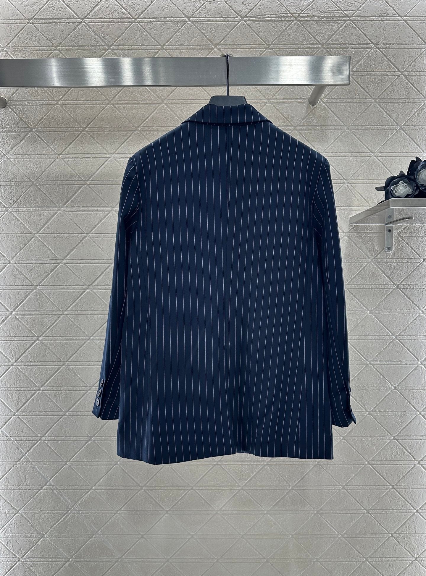 25fw Silhouette striped suit set