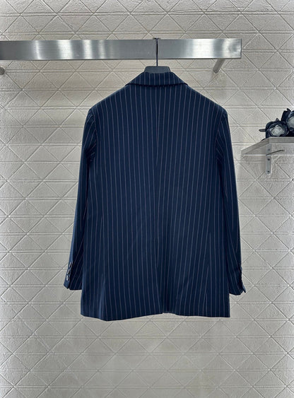 25fw Silhouette striped suit set