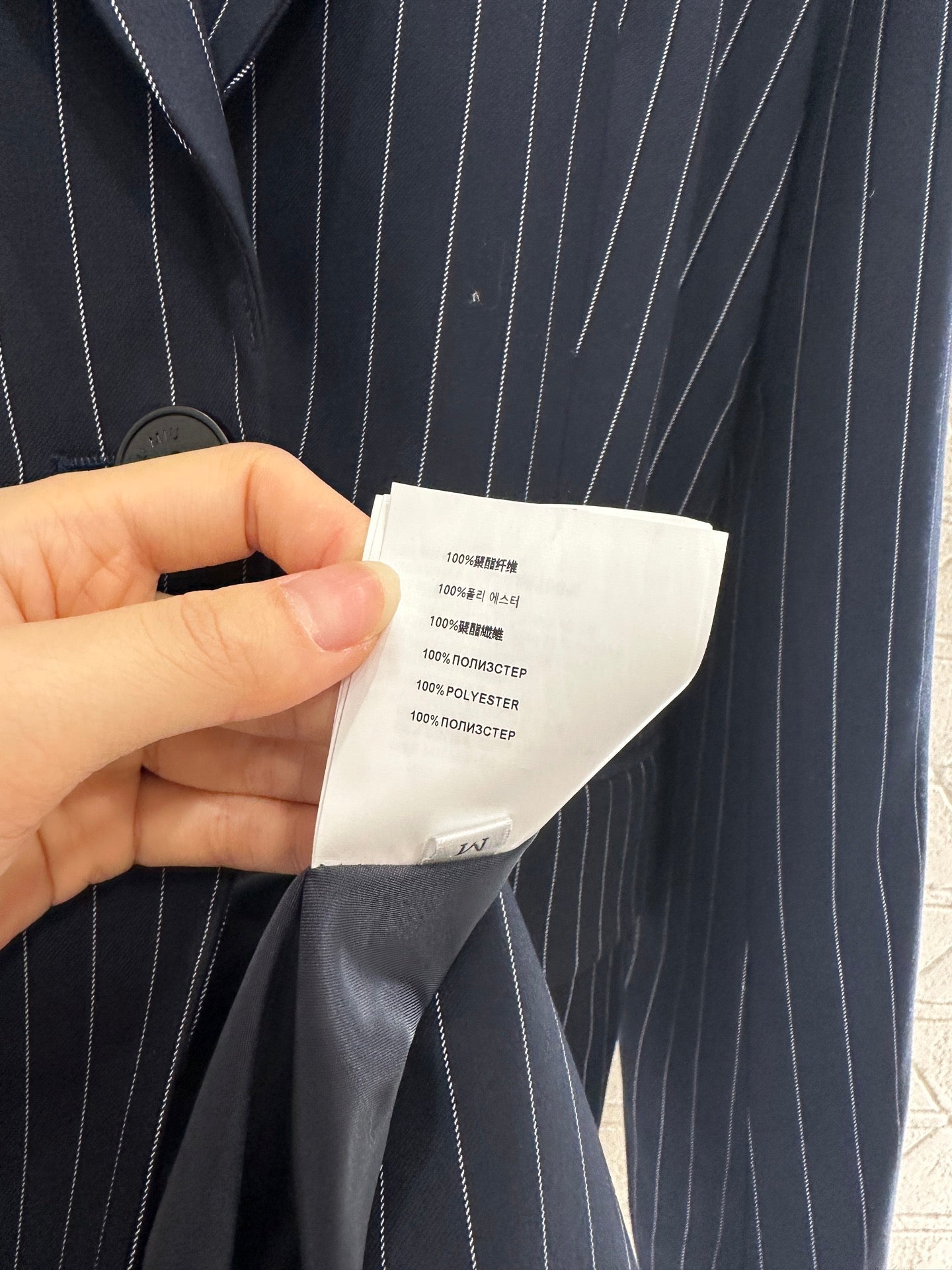 25fw Silhouette striped suit set