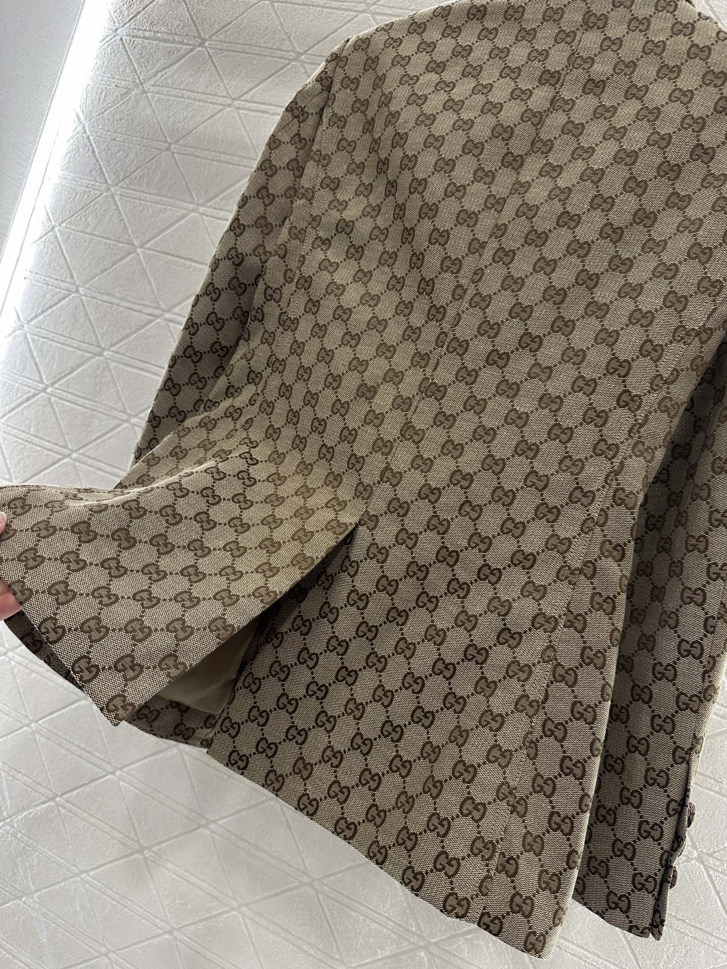 25fw Flip collar jacquard suit jacket