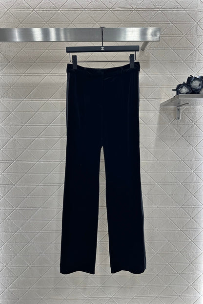 25fw Velvet woven straight leg pants