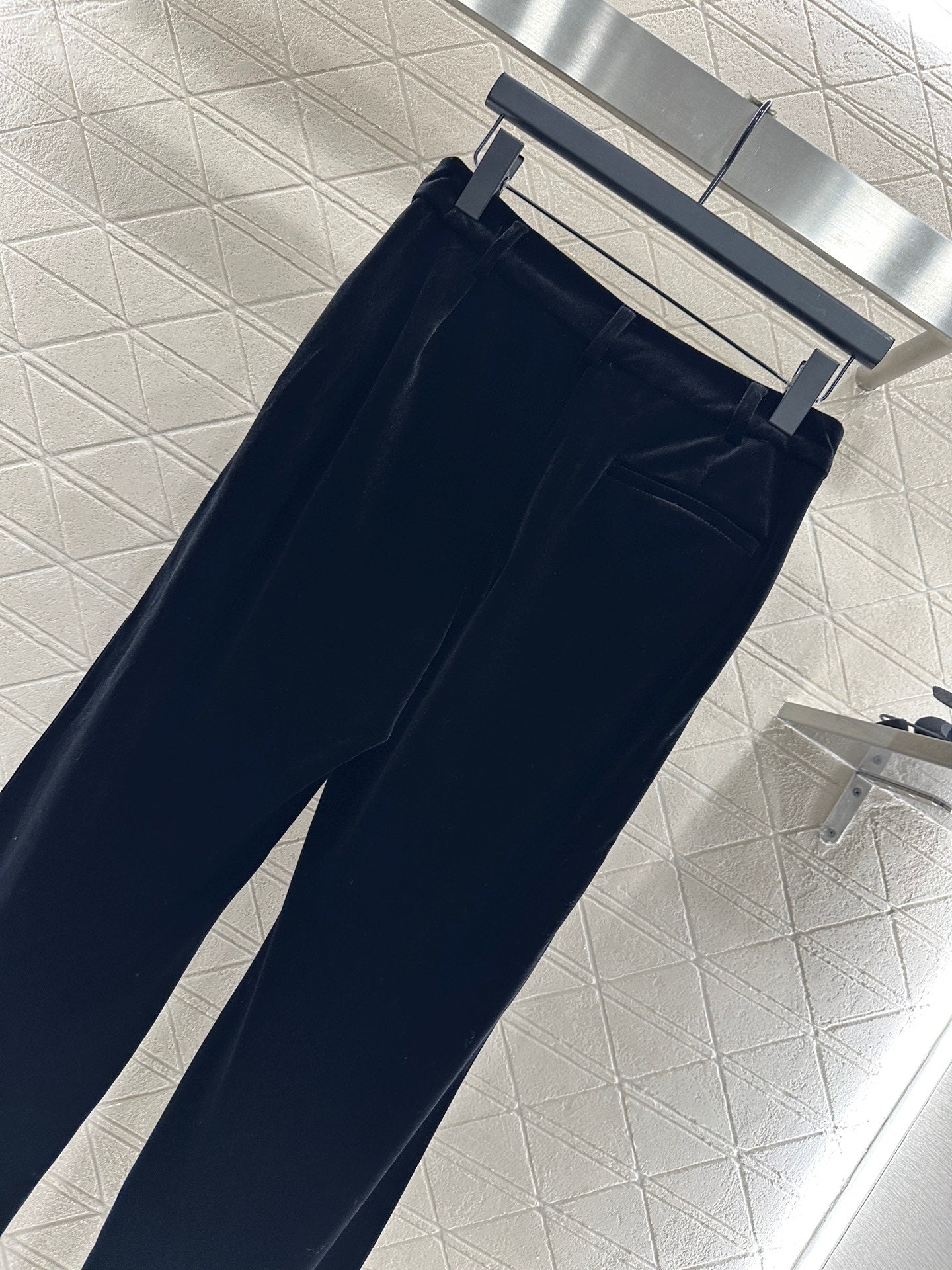 25fw Velvet woven straight leg pants