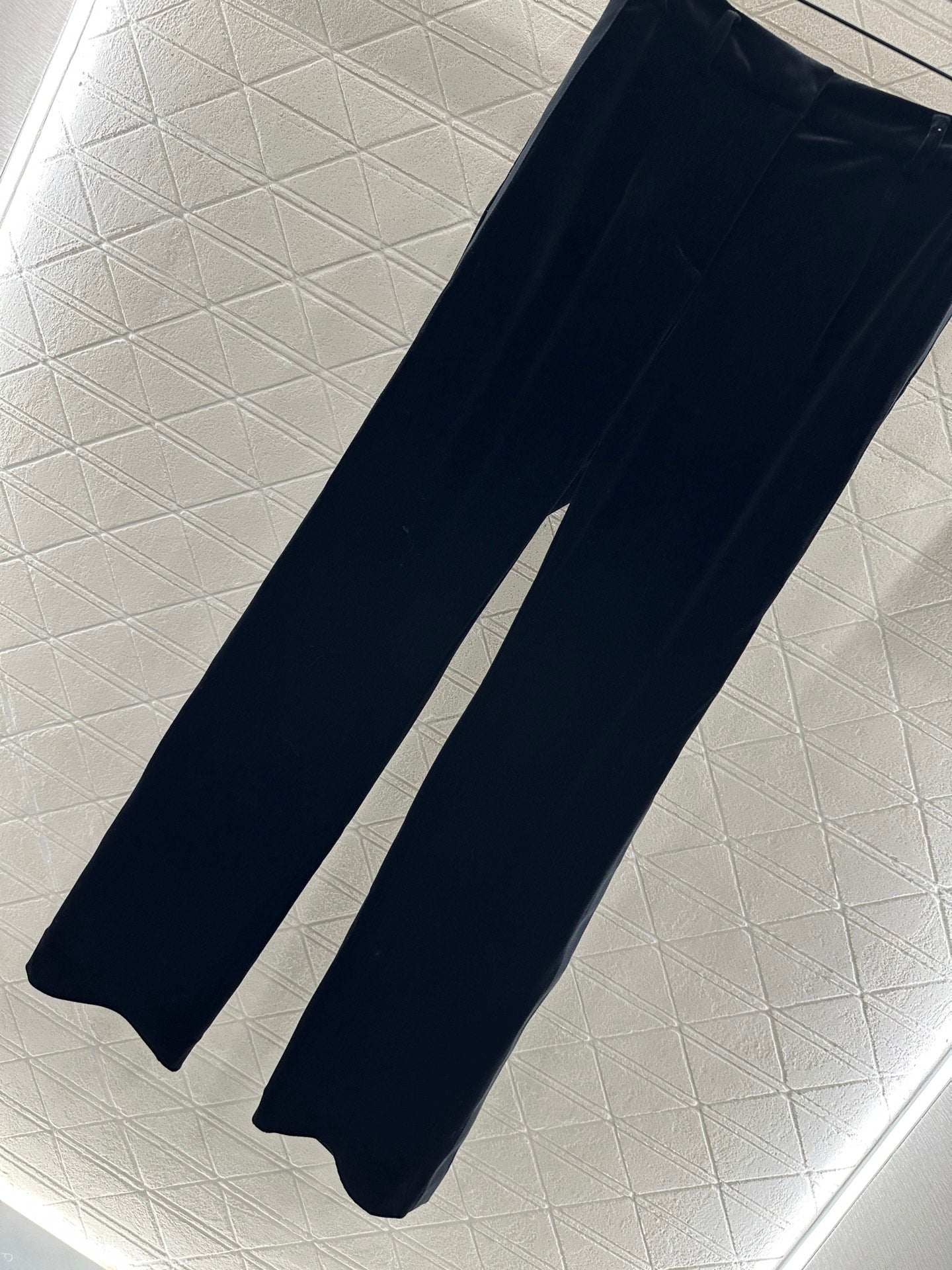 25fw Velvet woven straight leg pants