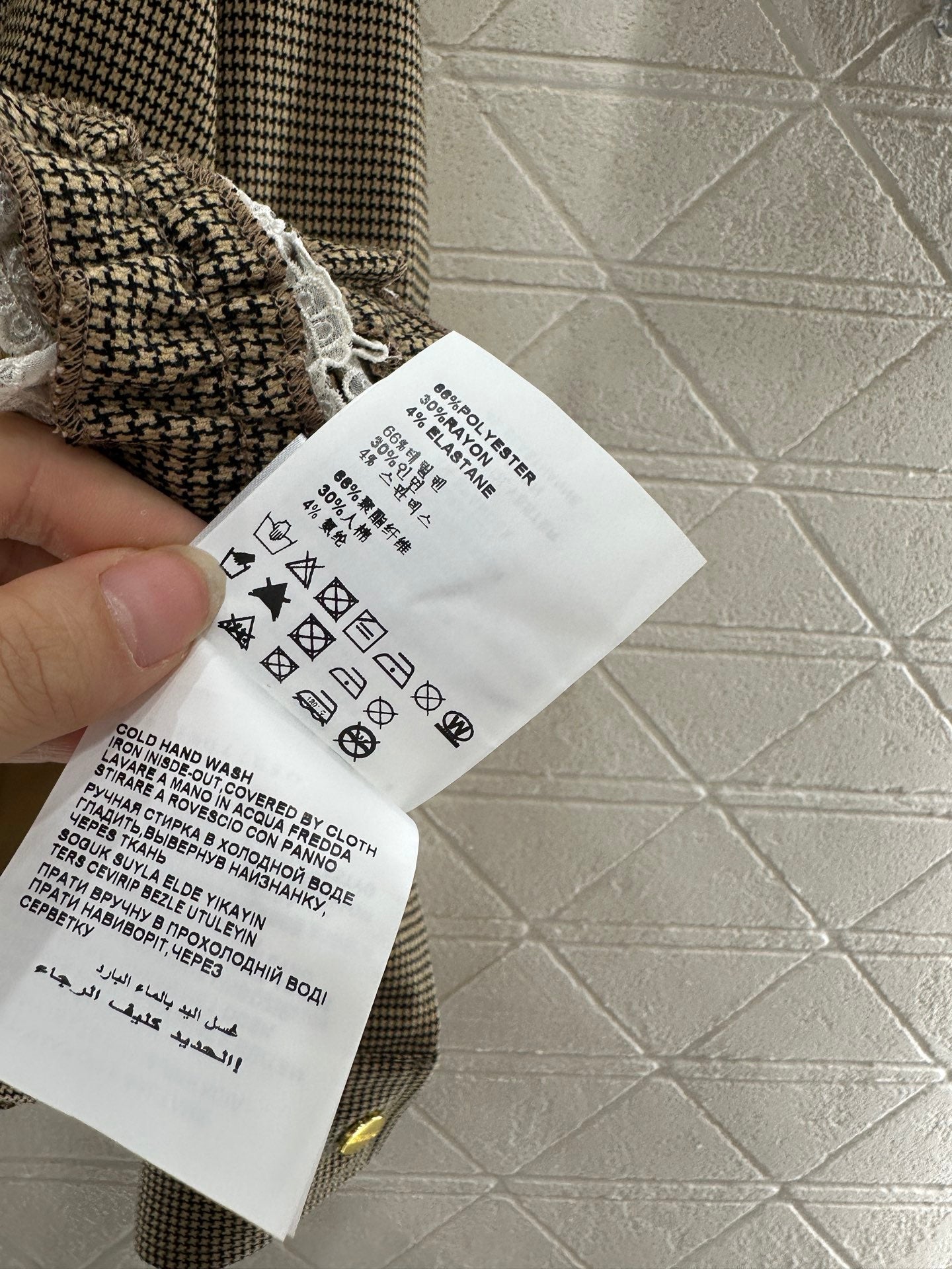 25fw Color blocking lace lace jacket short skirt set