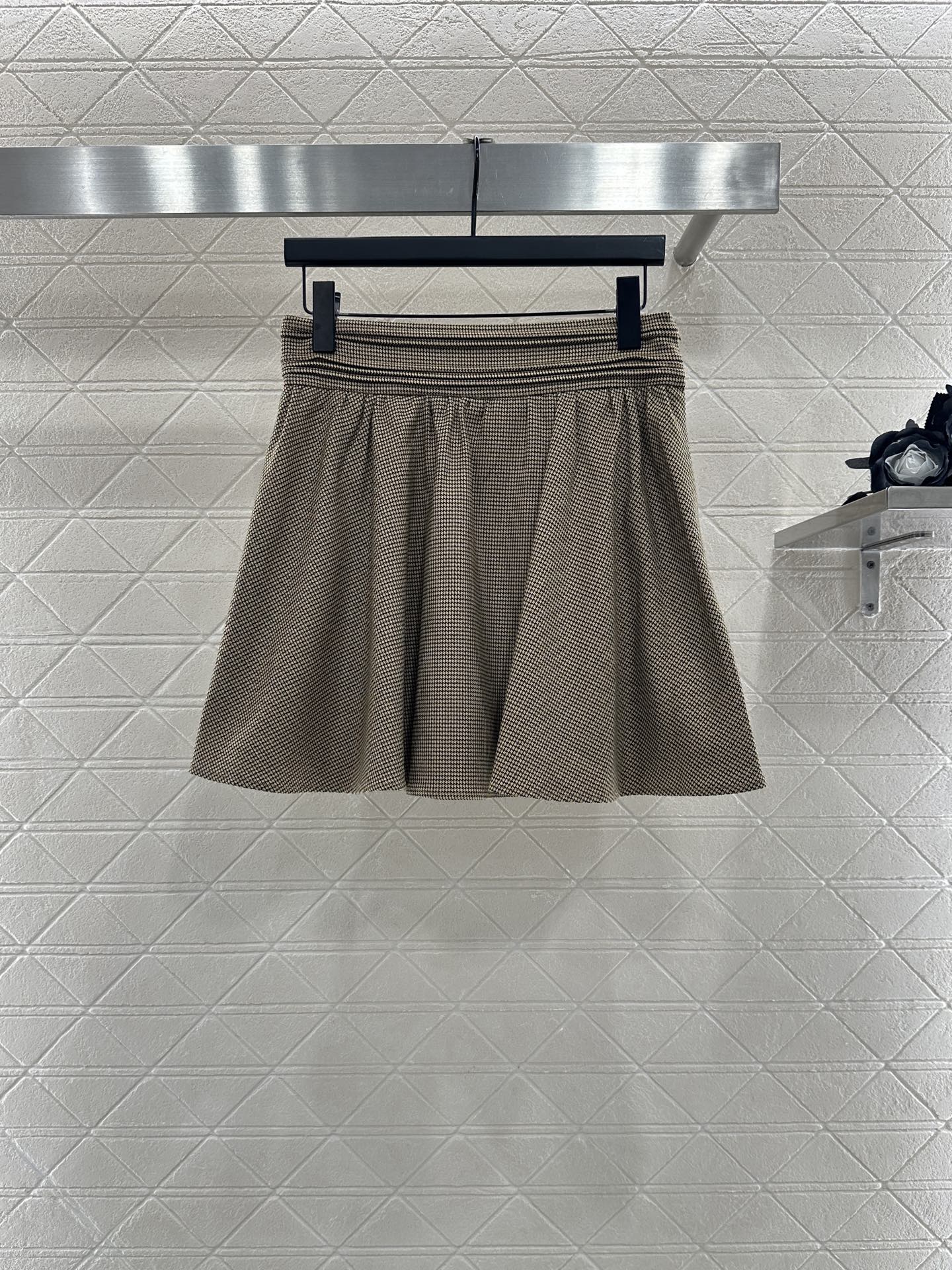 25fw Color blocking lace lace jacket short skirt set