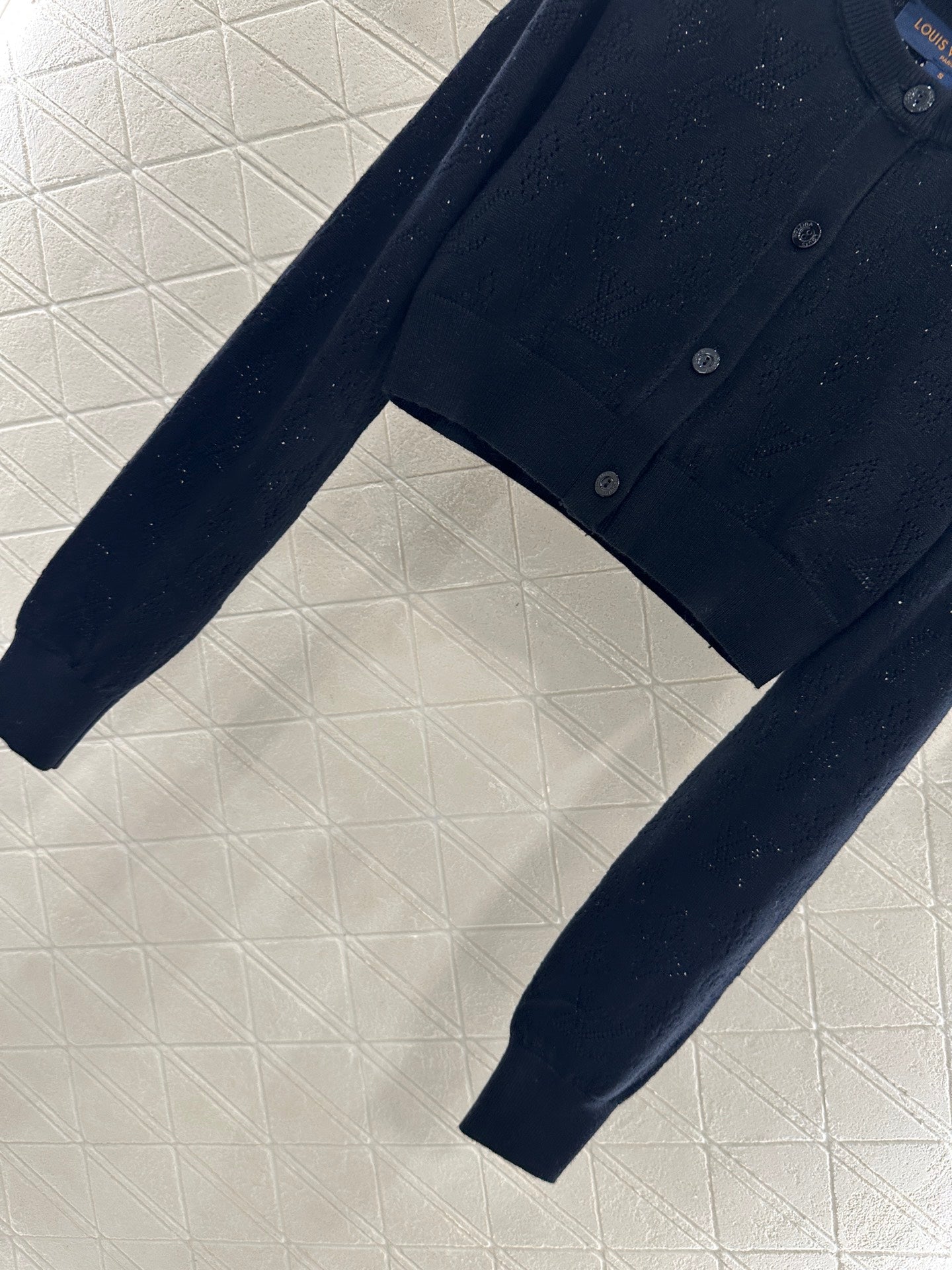 25fw Hollow knit short cardigan