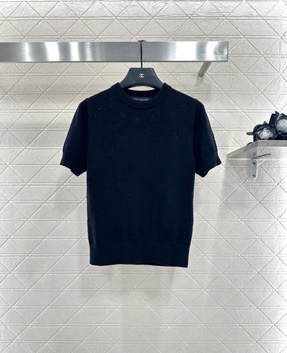 25fw Hollow knit short sleeves