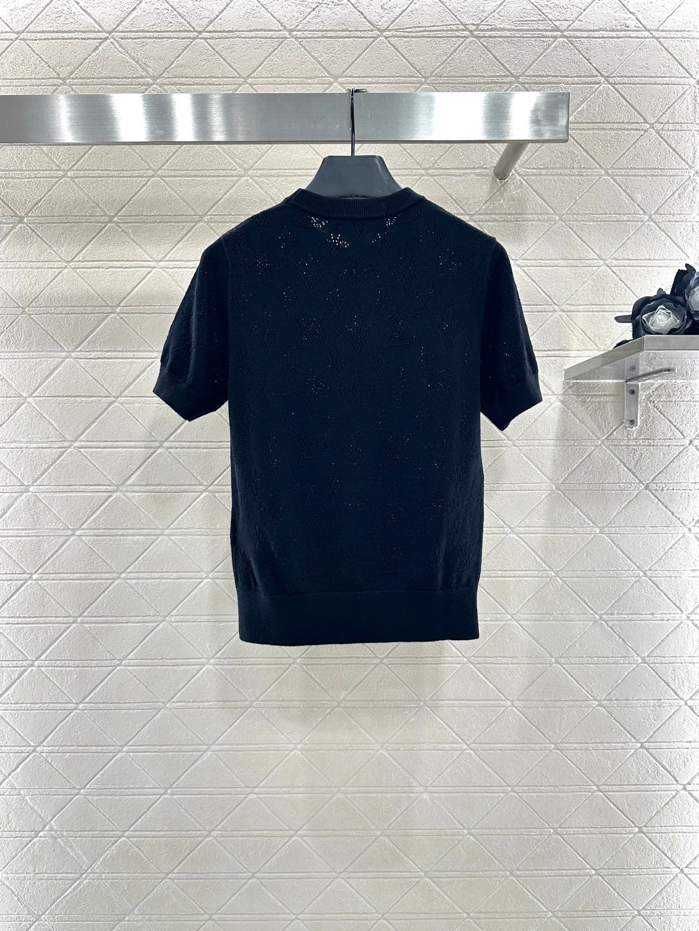 25fw Hollow knit short sleeves