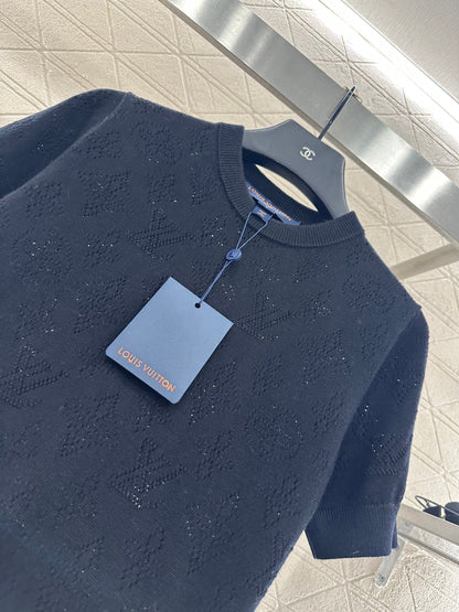 25fw Hollow knit short sleeves