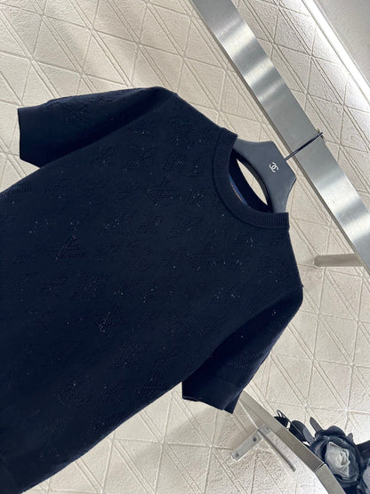 25fw Hollow knit short sleeves