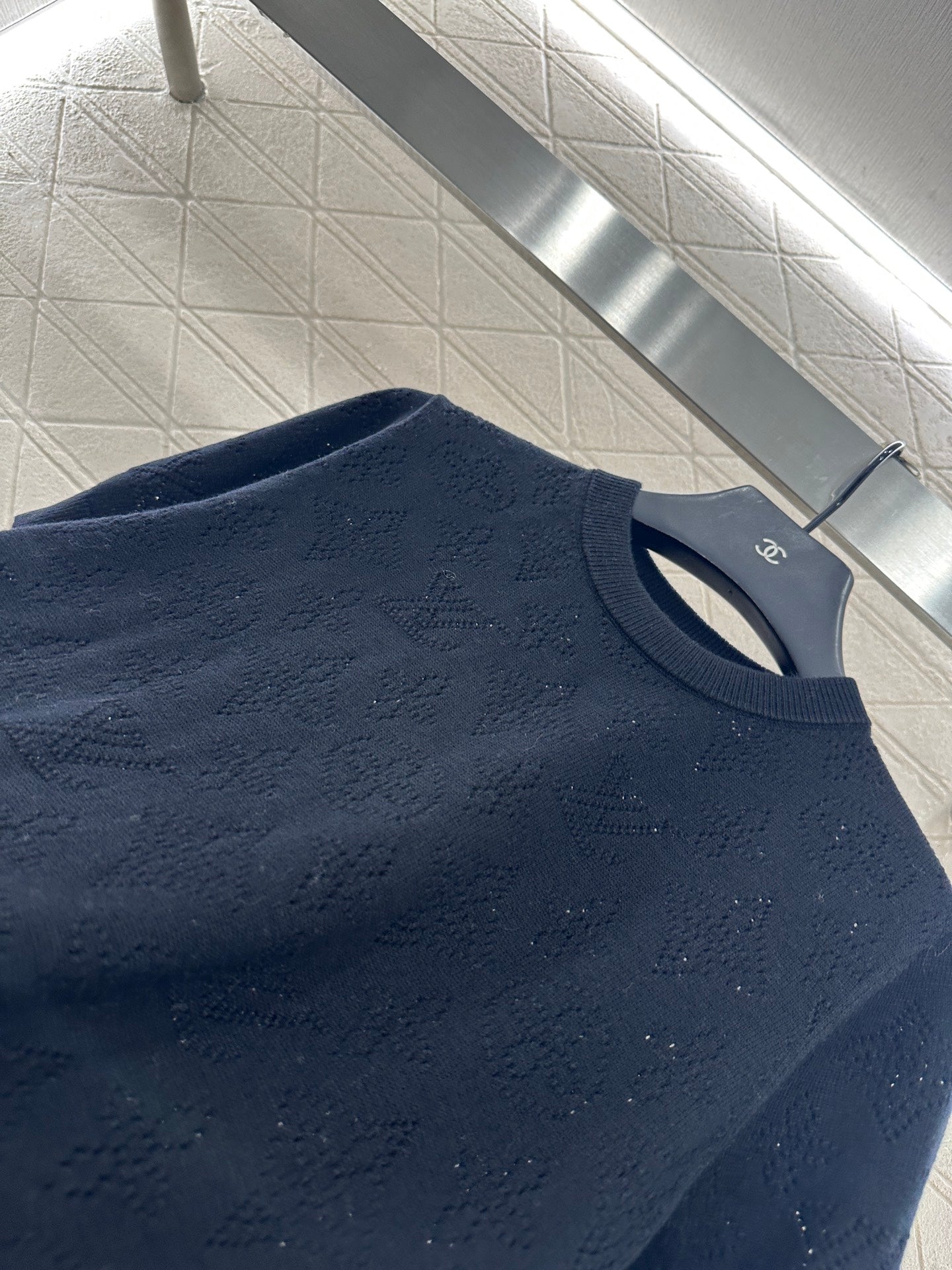 25fw Hollow knit short sleeves