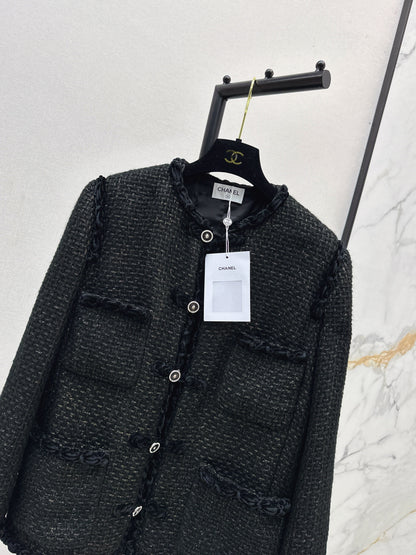 25fw Woven jacket with buckle decoration