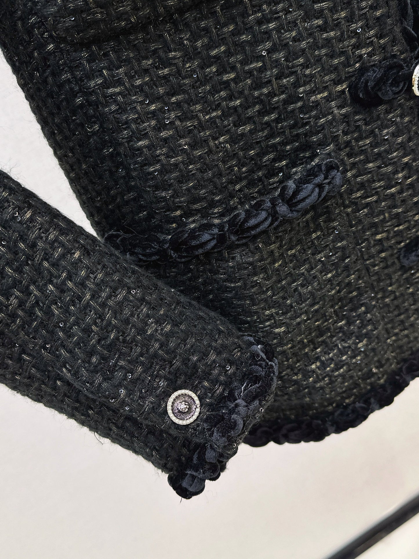 25fw Woven jacket with buckle decoration