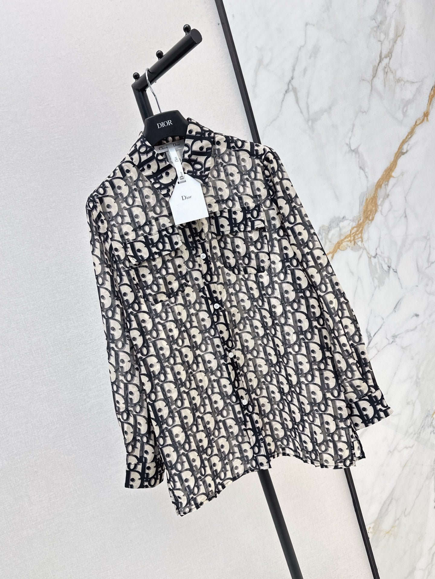 25fw Floral pattern shirt