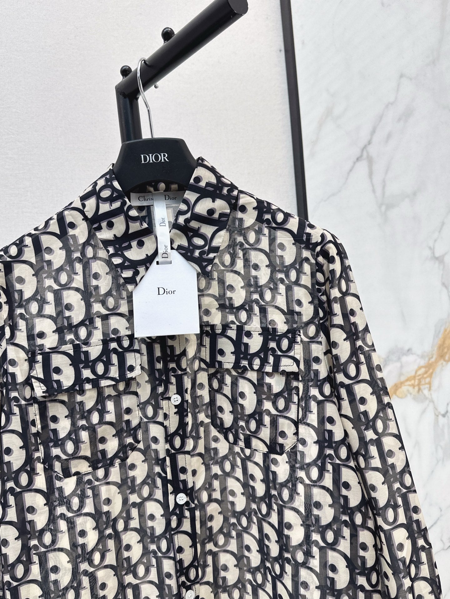 25fw Floral pattern shirt