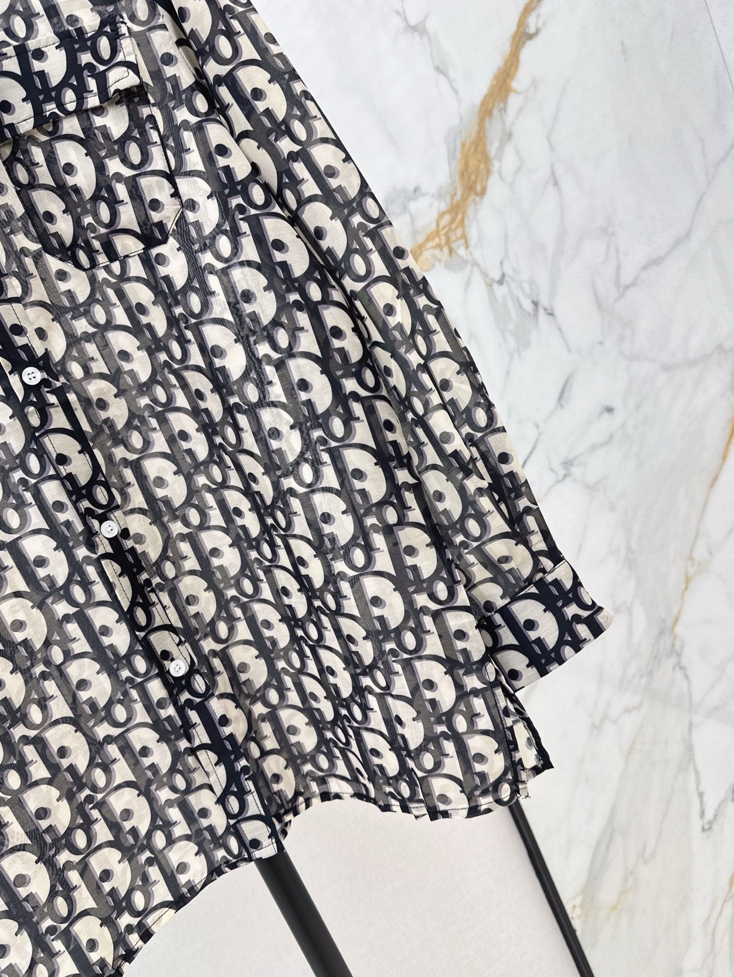 25fw Floral pattern shirt