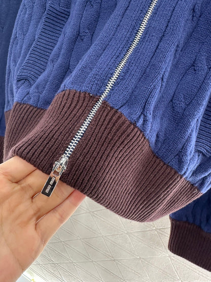 25fw Baseball Fried Dough Twists sweater