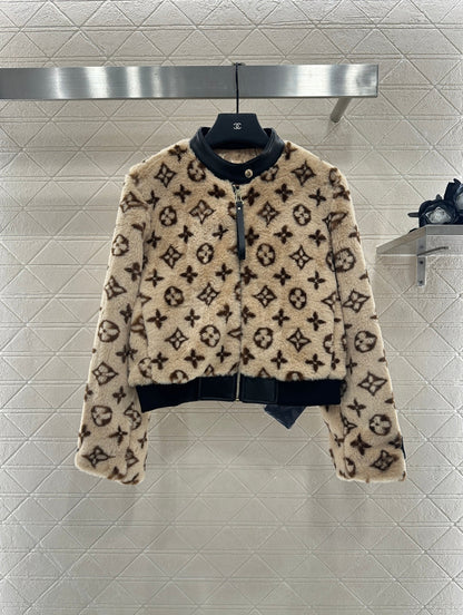 25fw Teddy lamb fur coat