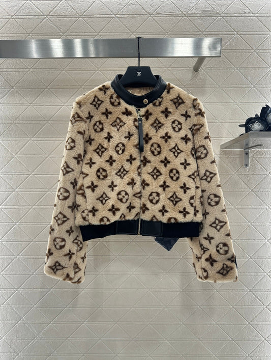 25fw Teddy lamb fur coat