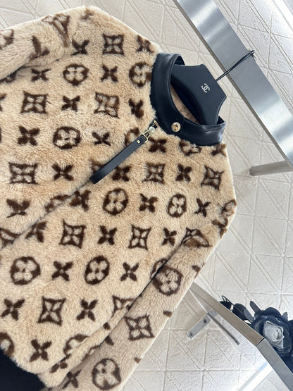 25fw Teddy lamb fur coat