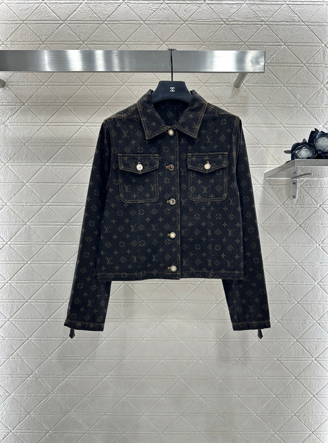 25fw Jacquard denim jacket