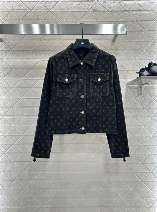 25fw Jacquard denim jacket