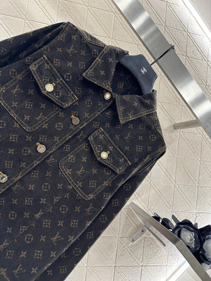 25fw Jacquard denim jacket