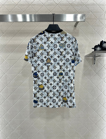 25fw Luggage printed chain T-shirt