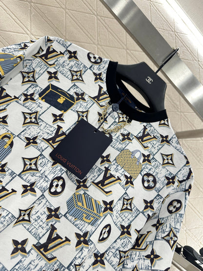 25fw Luggage printed chain T-shirt