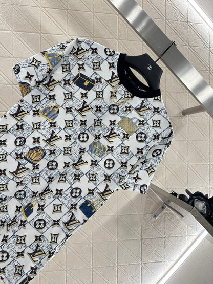 25fw Luggage printed chain T-shirt