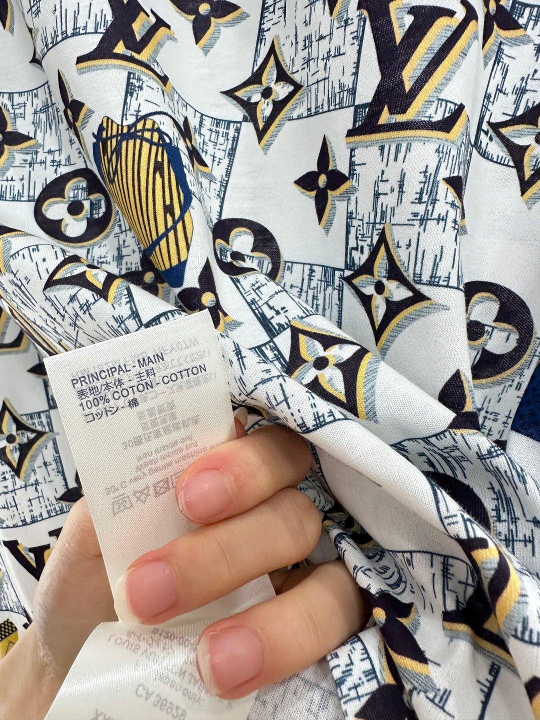 25fw Luggage printed chain T-shirt