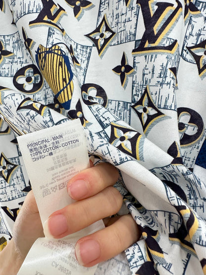 25fw Luggage printed chain T-shirt