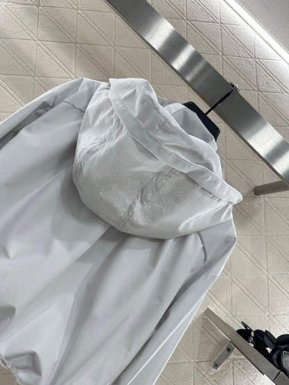 25fw Hooded Jacquard Charge Jacket