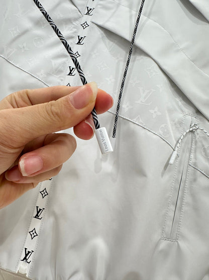 25fw Hooded Jacquard Charge Jacket