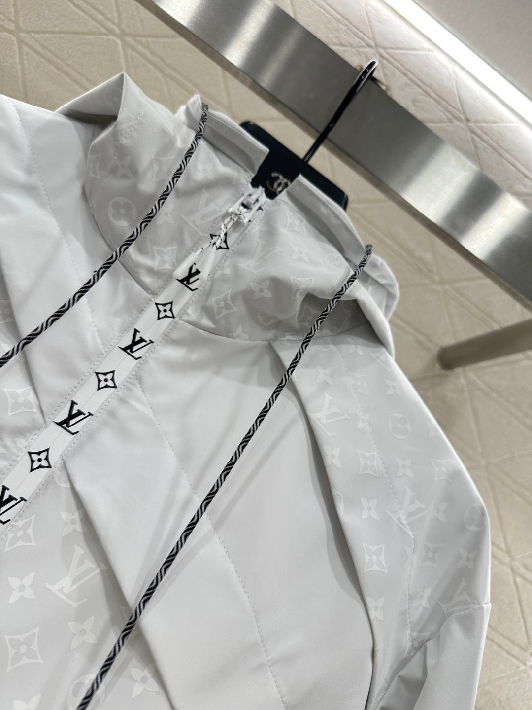 25fw Hooded Jacquard Charge Jacket