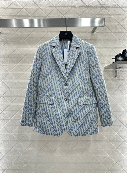 25fw Jacquard collar suit jacket