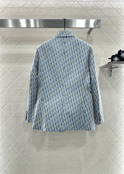 25fw Jacquard collar suit jacket