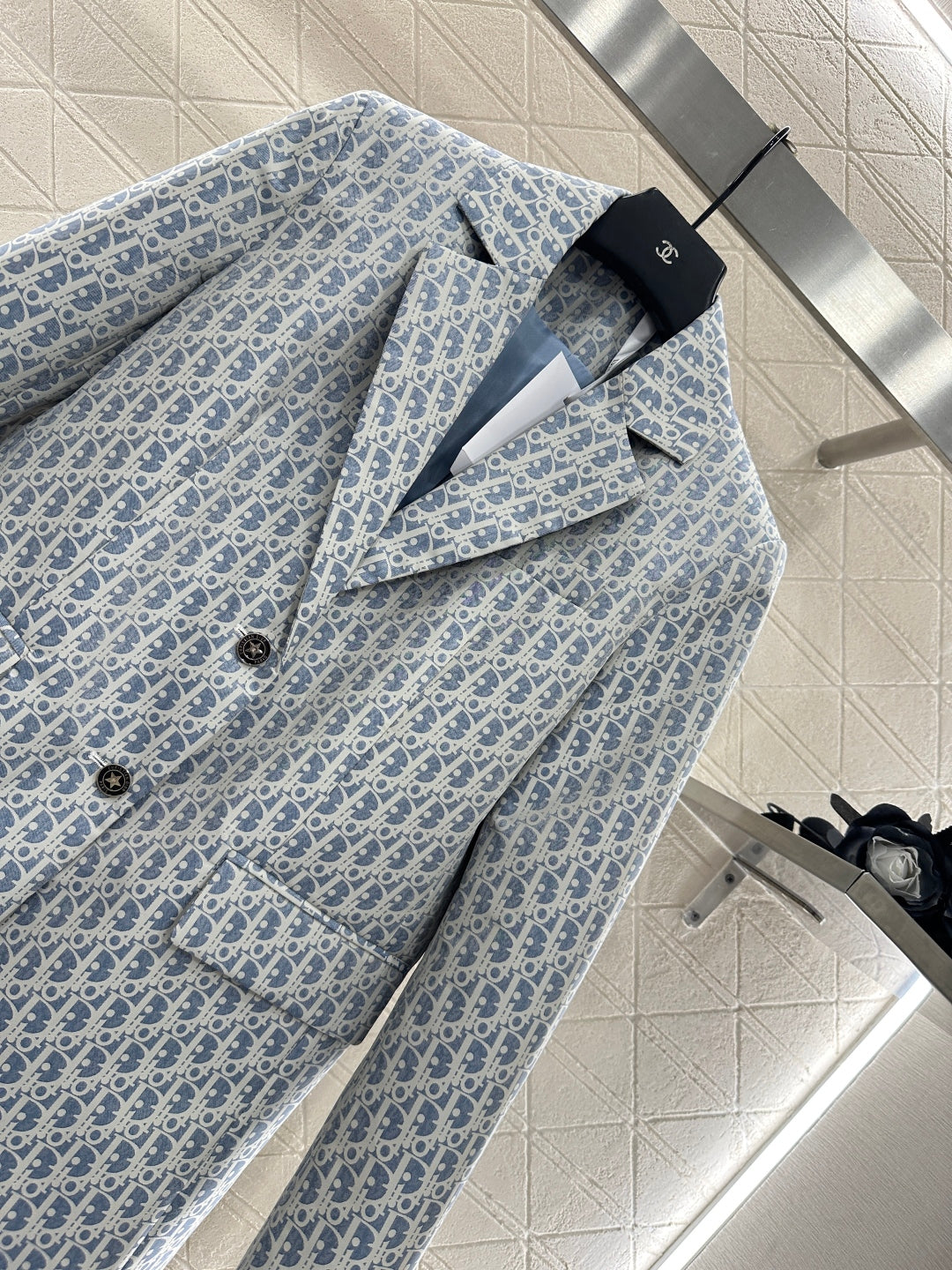 25fw Jacquard collar suit jacket