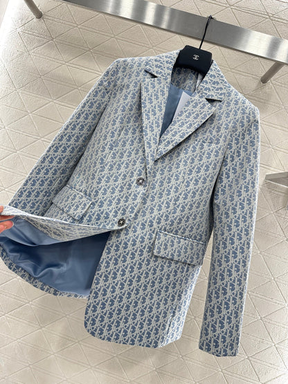 25fw Jacquard collar suit jacket