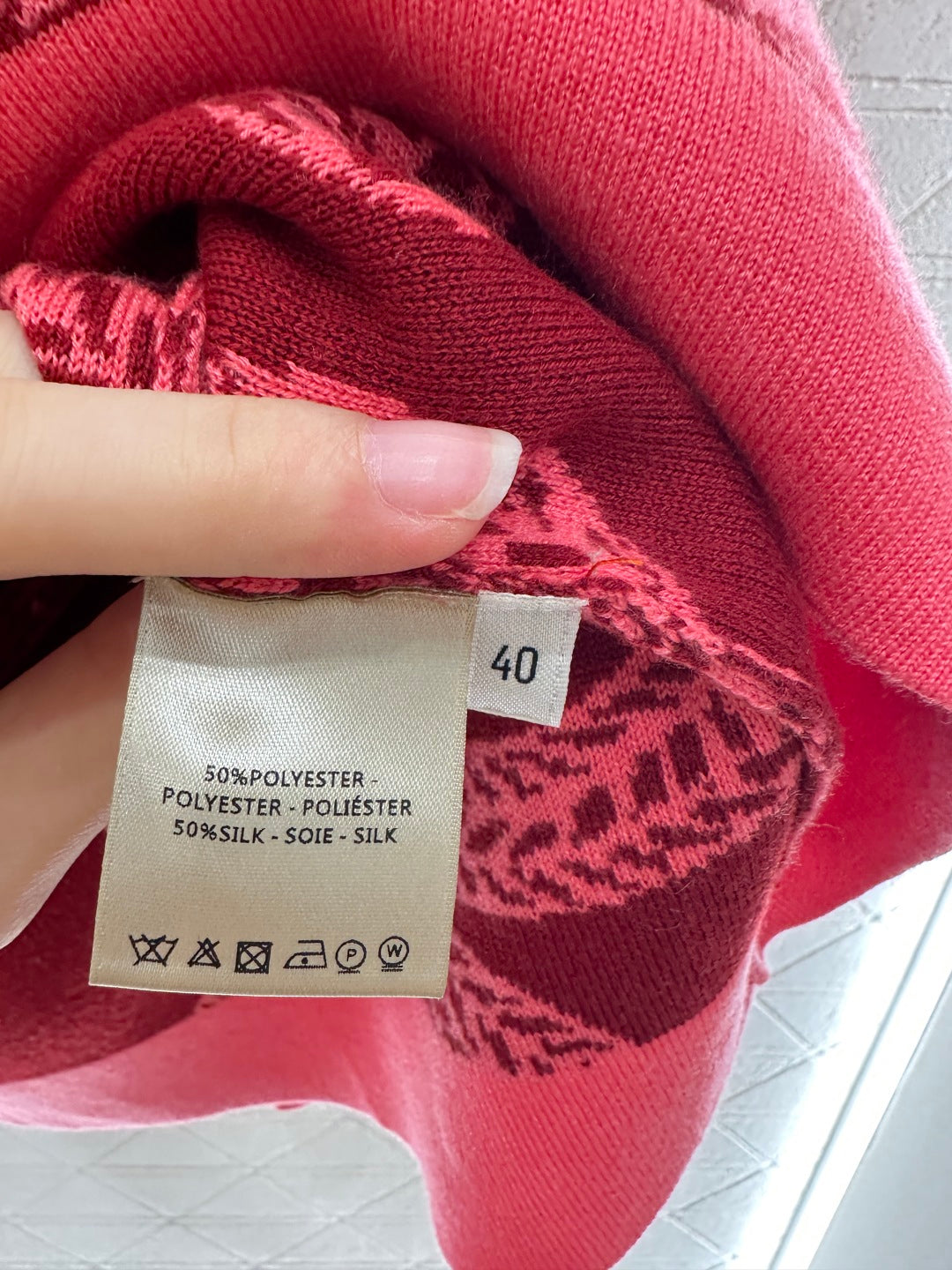 25fw Collision ribbon chain buckle cardigan