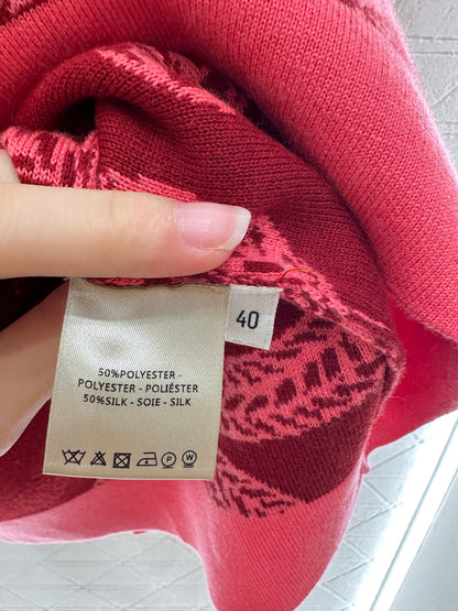 25fw Collision ribbon chain buckle cardigan